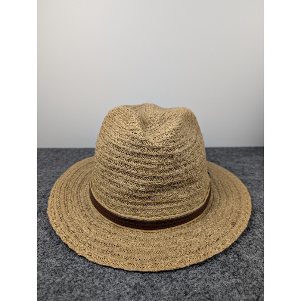 Tommy Bahama Hat Shade Maker 100% Raffia Straw Fedora Sun Safari Mens Large XL